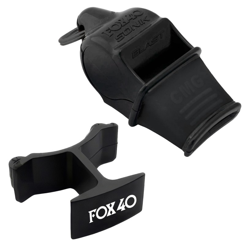 Silbato Fox 40 Sonik Blast CMG FoxGrip Negro