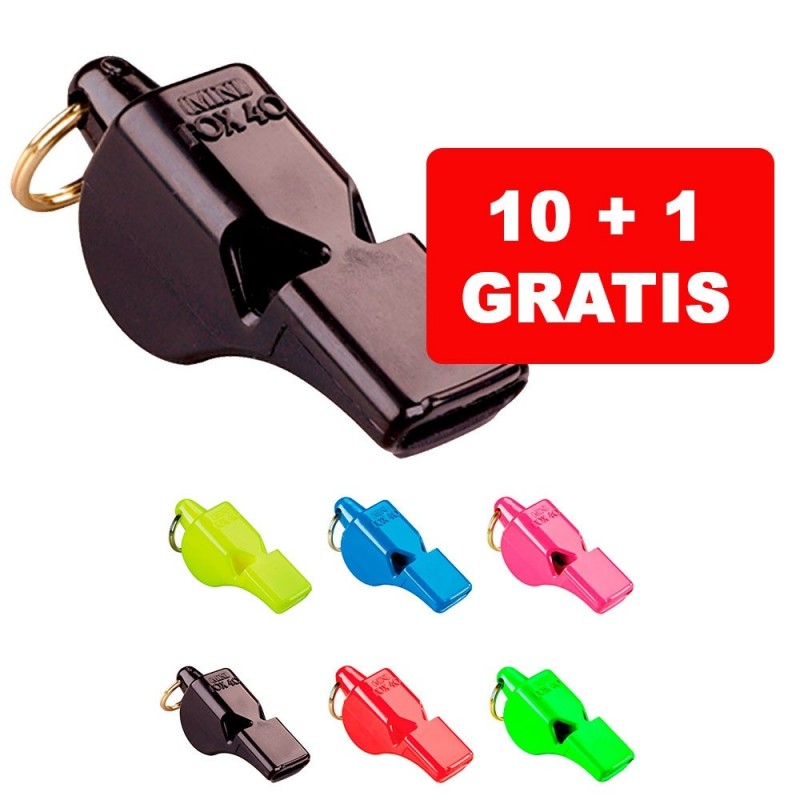 Set 10+1 Silbato GRATIS FOX 40 Mini